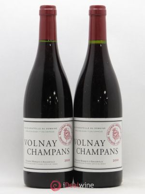 Volnay 1er Cru Champans Marquis d'Angerville (Domaine)  2010 - Lot of 2 Bottles