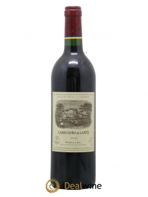 Carruades de Lafite Rothschild Second vin 2002 - Lot de 1 Flasche