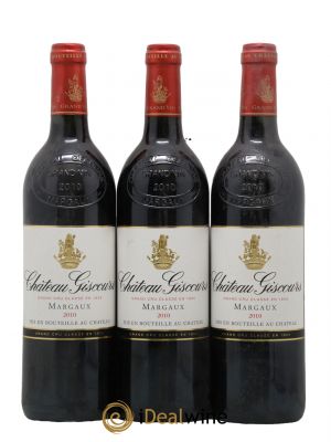 Château Giscours 3ème Grand Cru Classé 2010 - Lot de 3 Bottles