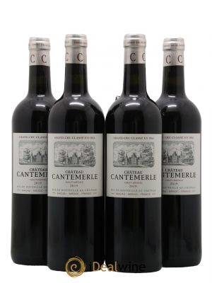 Château Cantemerle 5ème Grand Cru Classé 2019 - Lot de 4 Bottles