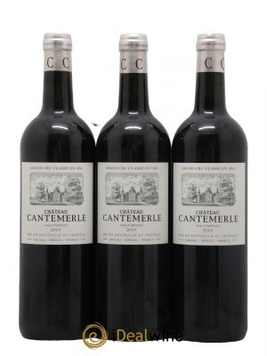 Château Cantemerle 5ème Grand Cru Classé 2019 - Lot de 3 Bottles