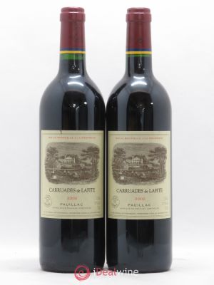 Carruades de Lafite Rothschild Second vin  2002 - Lot de 2 Bouteilles