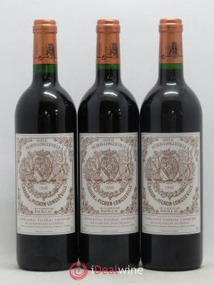 Pichon Longueville Baron 2ème Grand Cru Classé  1996 - Lot of 3 Bottles