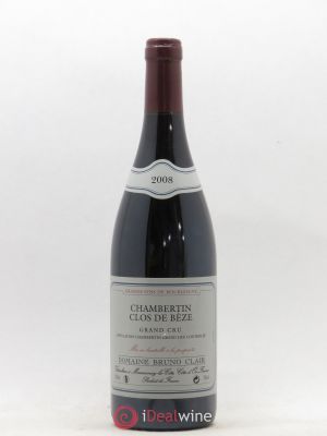 Chambertin Clos de Bèze Grand Cru Clos de Bèze Bruno Clair (Domaine)  2008 - Lot of 1 Bottle