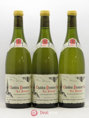 Chablis 1er Cru La Forest René et Vincent Dauvissat  2017 - Lot of 3 Bottles