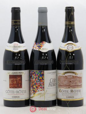 Côte-Rôtie Guigal Trilogie La Turque - La Landonne - La Mouline Guigal  2014 - Lot of 3 Bottles
