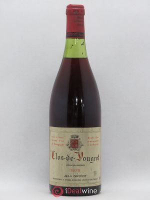 Clos de Vougeot Grand Cru Jean Grivot  1979 - Lot of 1 Bottle