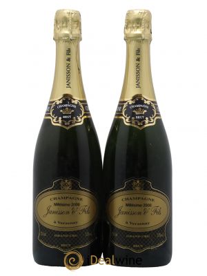 Champagne Brut Grand Cru Maison Janisson 2000 - Lot of 2 Bottles