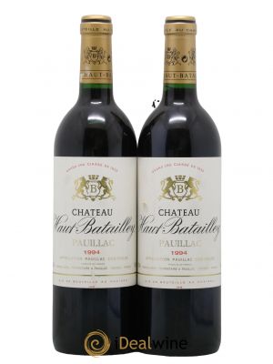 Château Haut Batailley 5ème Grand Cru Classé 1994 - Lot de 2 Bottles