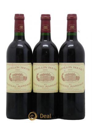 Pavillon Rouge du Château Margaux Second Vin 1995 - Lot de 3 Bottiglie