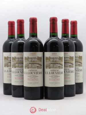 Château la Louvière  2003 - Lot of 6 Bottles