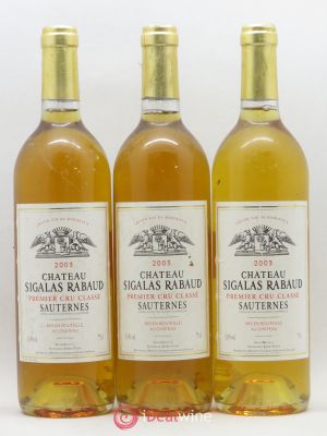 Château Sigalas Rabaud 1er Grand Cru Classé  2003 - Lot of 3 Bottles