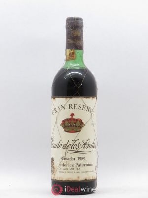 Rioja DOCa Conde De Los Andes Gran Reserva Paternina 1959 - Lot of 1 Bottle