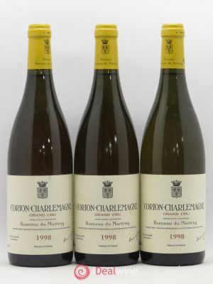 Corton-Charlemagne Grand Cru Bonneau du Martray (Domaine)  1998 - Lot of 3 Bottles