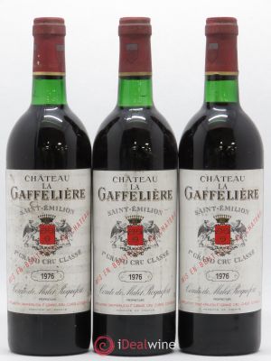 Château la Gaffelière 1er Grand Cru Classé B  1976 - Lot of 3 Bottles