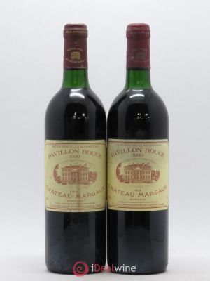 Pavillon Rouge du Château Margaux Second Vin  1990 - Lot de 2 Bouteilles
