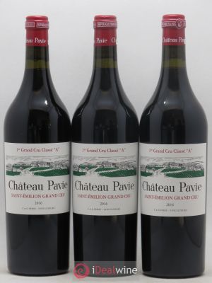 Château Pavie 1er Grand Cru Classé A  2016 - Lot of 3 Bottles