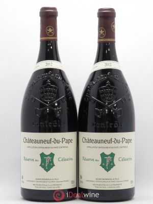 Châteauneuf-du-Pape Réserve des Célestins Henri Bonneau & Fils  2012 - Lot of 2 Magnums