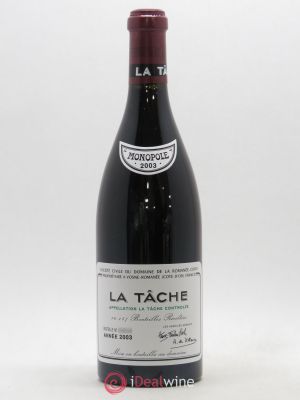 La Tâche Grand Cru Domaine de la Romanée-Conti  2003 - Lot of 1 Bottle