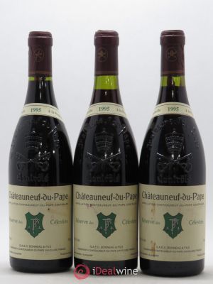 Châteauneuf-du-Pape Réserve des Célestins Henri Bonneau & Fils  1995 - Lot of 3 Bottles