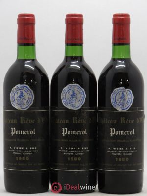 Château Rêve d'Or  1980 - Lot of 3 Bottles