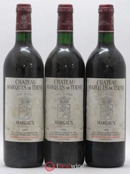 Château Marquis de Terme 4ème Grand Cru Classé  1994 - Lot of 3 Bottles