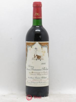 Château d'Armailhac - Mouton Baron(ne) Philippe 5ème Grand Cru Classé  1986 - Lot of 1 Bottle