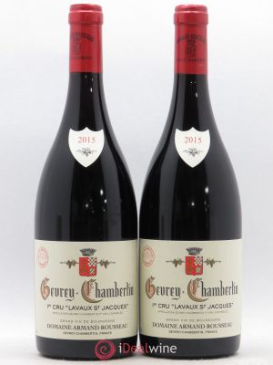 Gevrey-Chambertin 1er Cru Lavaux Saint Jacques Armand Rousseau (Domaine)  2015 - Lot of 2 Bottles