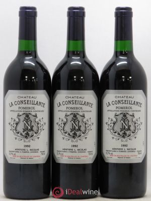 Château la Conseillante  1992 - Lot of 3 Bottles