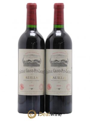Château Grand Puy Lacoste 5ème Grand Cru Classé 2000 - Lot de 2 Bottles