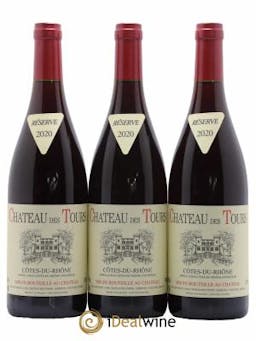 Côtes du Rhône Château des Tours Emmanuel Reynaud  2020 - Lotto di 3 Bottiglie
