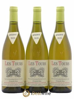 IGP Vaucluse (Vin de Pays de Vaucluse) Les Tours Grenache Blanc Emmanuel Reynaud  2020 - Lot of 3 Bottles