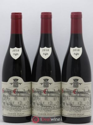 Gevrey-Chambertin Claude Dugat  2018 - Lot of 3 Bottles