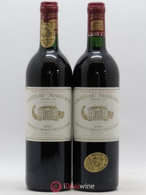 Château Margaux 1er Grand Cru Classé  1989 - Lot de 2 Bouteilles