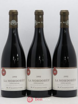 Côte-Rôtie La Mordorée Chapoutier  2003 - Lot of 3 Bottles