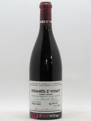 Romanée-Saint-Vivant Grand Cru Domaine de la Romanée-Conti  2003 - Lot of 1 Bottle