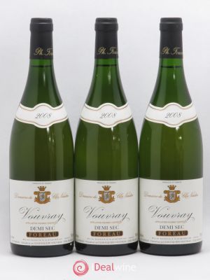 Vouvray Demi-Sec Clos Naudin - Philippe Foreau (no reserve) 2008 - Lot of 3 Bottles