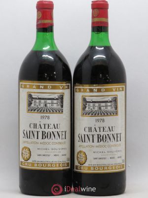 Château Saint-Bonnet Cru Bourgeois  1978 - Lot of 2 Magnums