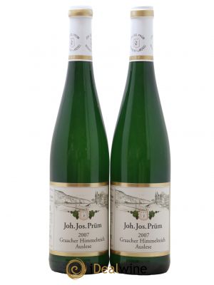 Riesling Joh. Jos. Prum Graacher Himmelreich Auslese  2007 - Lot of 2 Bottles
