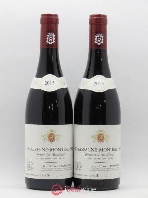 Chassagne-Montrachet 1er Cru Boudriotte Jean-Claude Ramonet  2015 - Lot of 2 Bottles