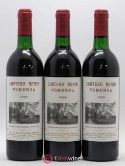 Château Nenin  1989 - Lot of 3 Bottles