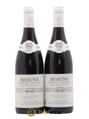 Beaune 1er Cru Greves Domaine Comte De Chapelle (no reserve) 2001 - Lot of 2 Bottles