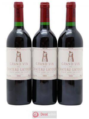 Château Latour 1er Grand Cru Classé  1990 - Lot de 3 Bouteilles