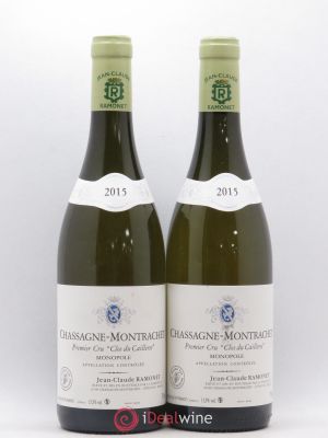 Chassagne-Montrachet 1er Cru Clos du Cailleret Jean-Claude Ramonet  2015 - Lot of 2 Bottles
