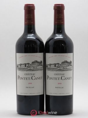 Château Pontet Canet 5ème Grand Cru Classé  2011 - Lot de 2 Bouteilles