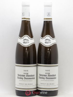 Allemagne Rheingau Nahe Norheimer Kirschheck Riesling Beerenauslese Weingut Dr. Crusius 2003 - Lot of 2 Bottles