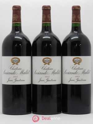 Château Sociando Mallet  2015 - Lot of 3 Magnums