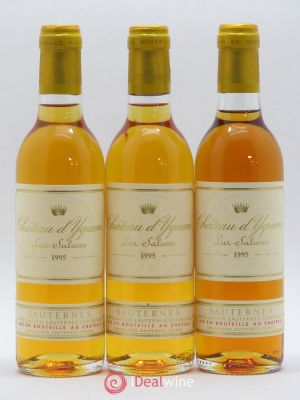 Château d'Yquem 1er Cru Classé Supérieur  1995 - Lot de 3 Demi-bouteilles