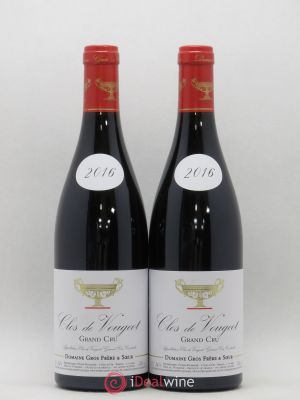 Clos de Vougeot Grand Cru Gros Frère & Soeur  2016 - Lot of 2 Bottles