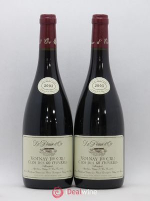 Volnay 1er Cru Clos des 60 ouvrées La Pousse d'Or (Domaine de)  2003 - Lot of 2 Bottles